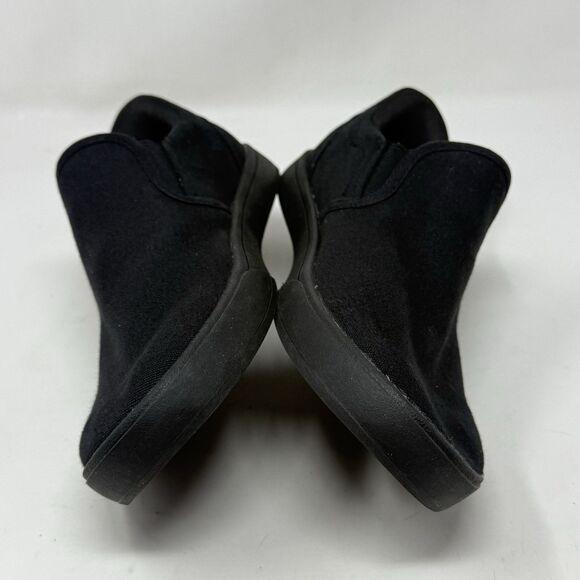 Kizik Venice Sneakers Womens 8.5 Triple Black Canvas Slip In Handsfree Shoes - Picture 8 of 16